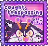 a stamp featuring paw mall's bodyguard, found in places that i don't have content to fill (yet)